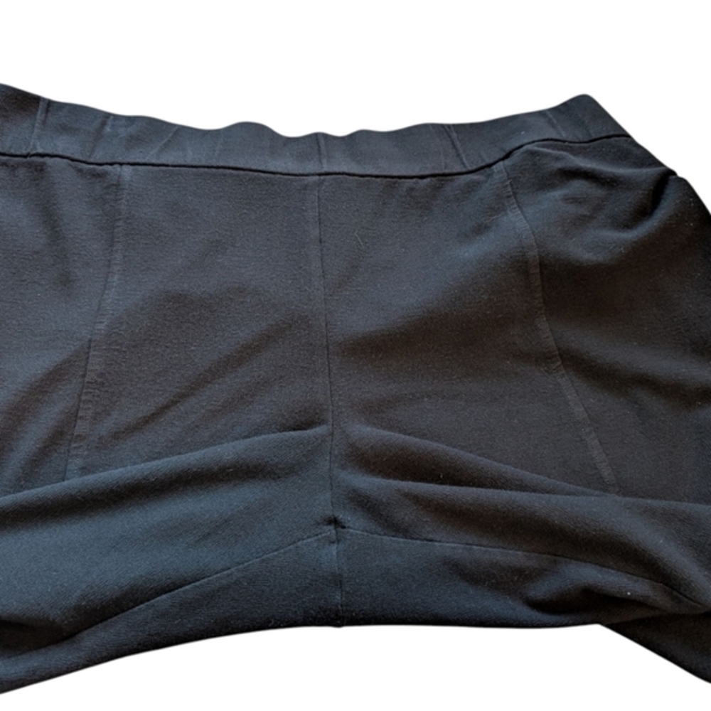 Eileen Fisher Pants Black Stretch Pull On Women XL Straight Leg Minimal - Picture 8 of 11